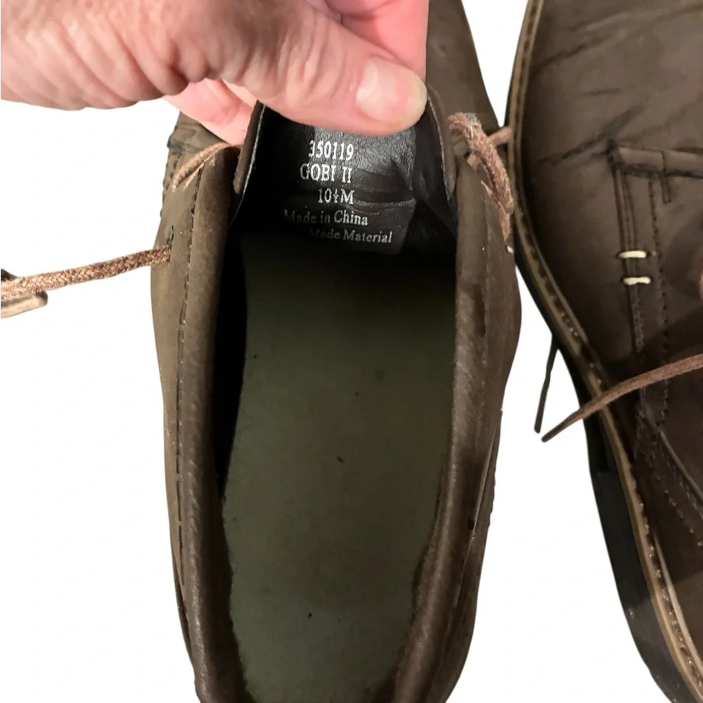 Varese Men'ds Classic Brown Leather Chukka Boots 10.5